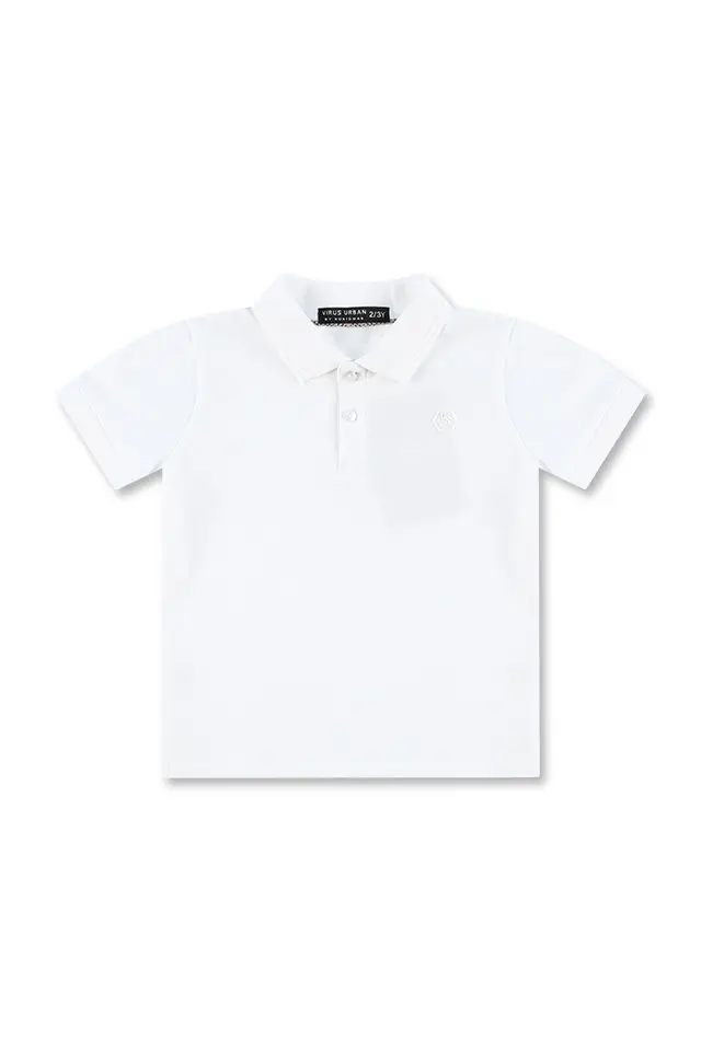 חולצת פולו פיקה לבנה (#23518001) - 1