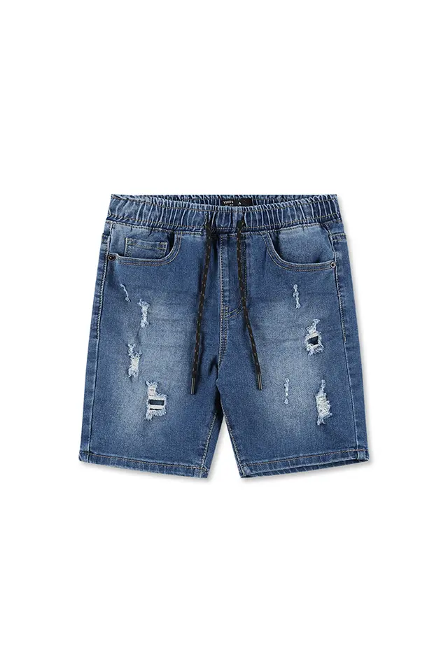 ג'ינס קצר משופשף (#23768046) - 1