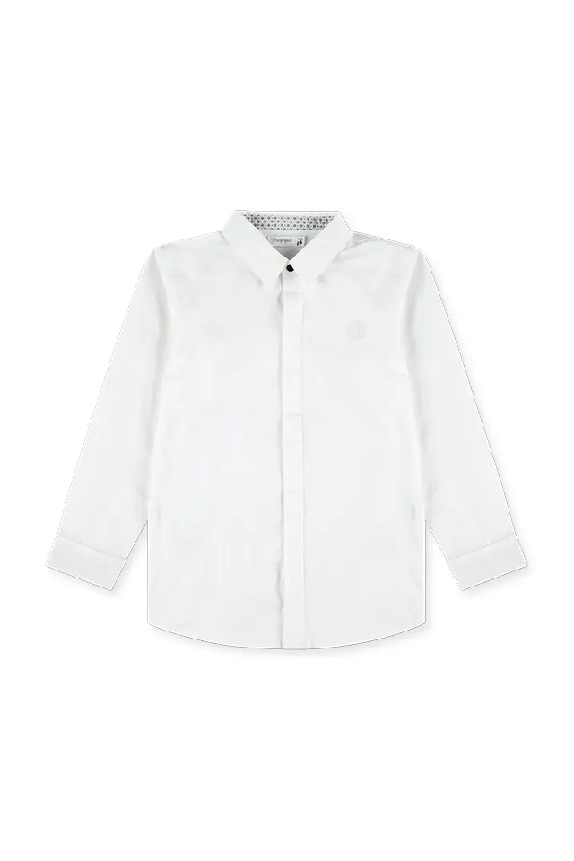 חולצה מכופתרת לבנה K (#33350201) - 1