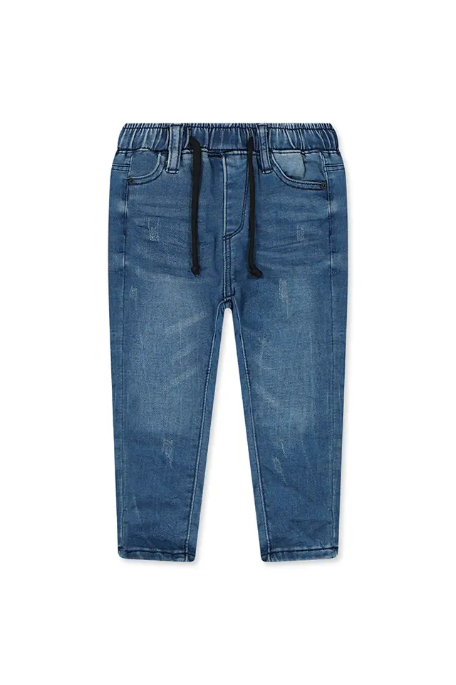 ג'ינס כחול עם גומי (#33566047) - 1