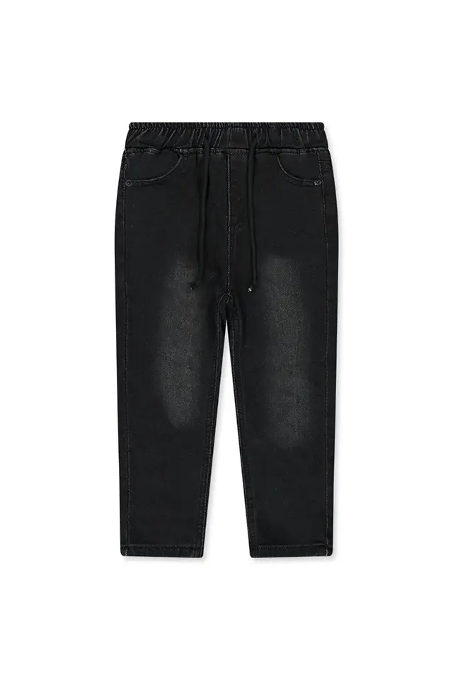 ג'ינס שחור עם גומי (#33566133) - 1