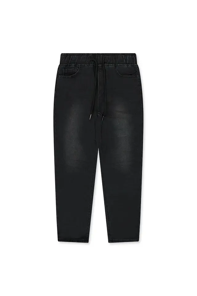 ג'ינס שחור עם גומי (#33766133) - 1