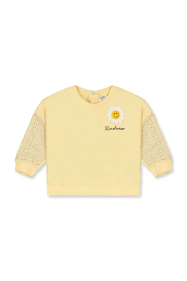 חולצה צהובה עיטור פרח (#1300896026) - 1