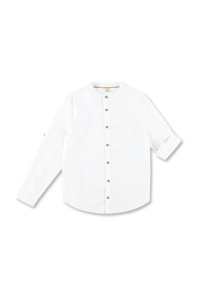 חולצה מכופתרת לבנה (#13351201) - 1
