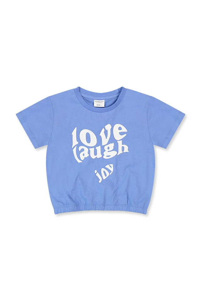 חולצה כחולה LOVE LAUGH (#242601294) - 1