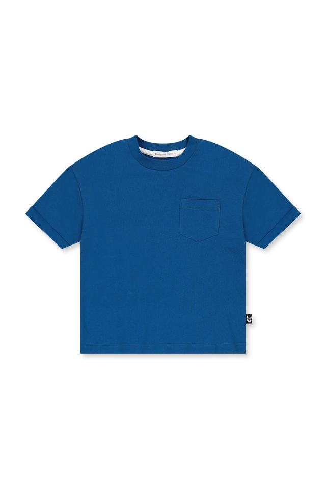 חולצה כחולה כיס חיצוני (#24270044060) - 1