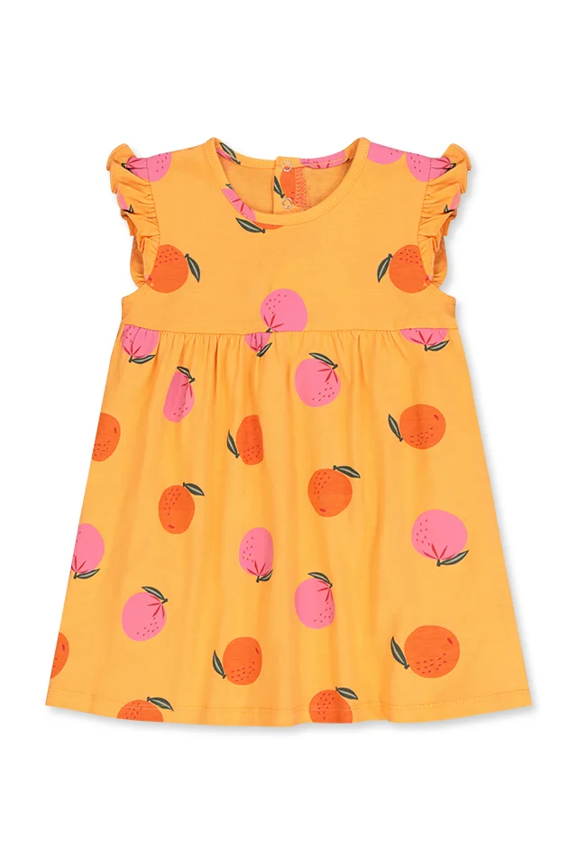 שמלת טריקו הדפס תפוחים (#230353202) - 1