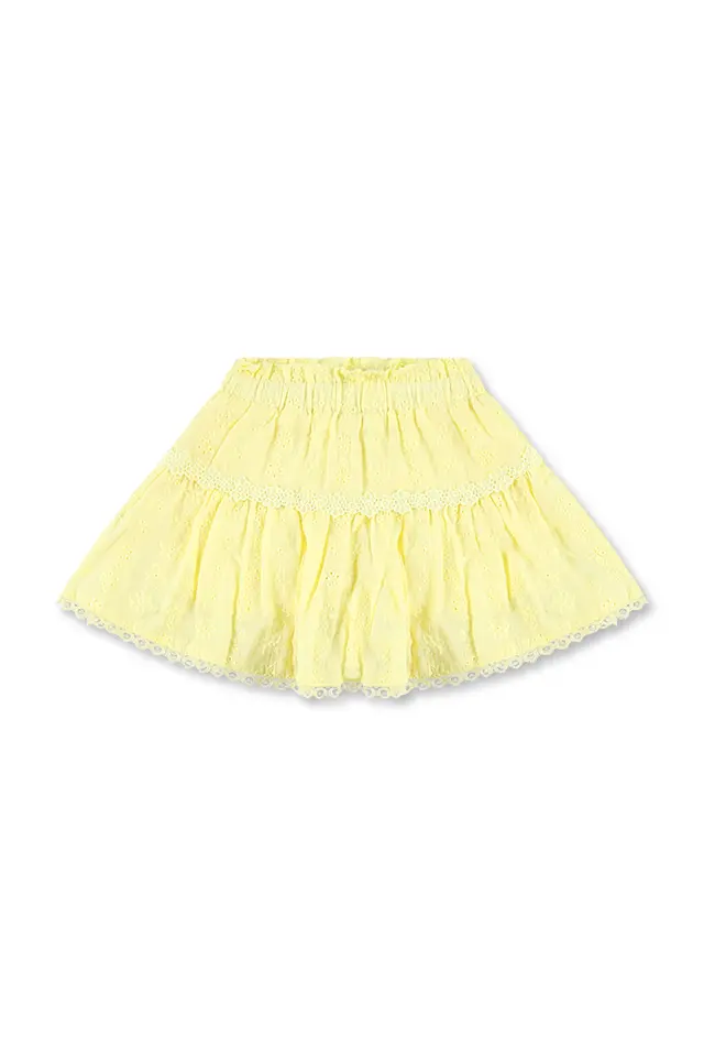 חצאית תחרה צהובה (#23038114) - 1