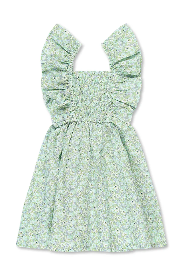 שמלה פרחונית עם מלמלה (#23041656) - 1