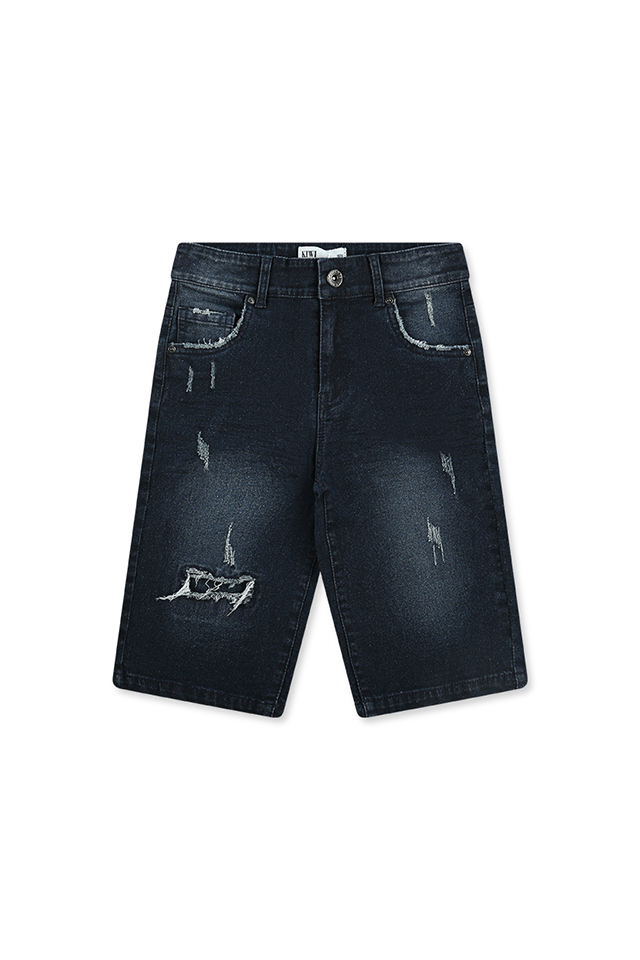 שורט ג'ינס עם קרעים (#23365748) - 1