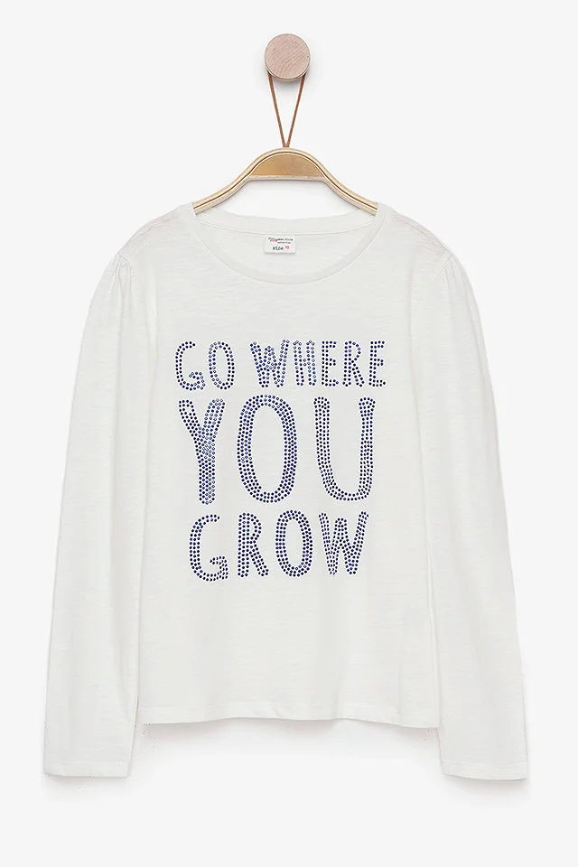 חולצת פלאם GO WHERE YOU GROW (#326126107) - 1