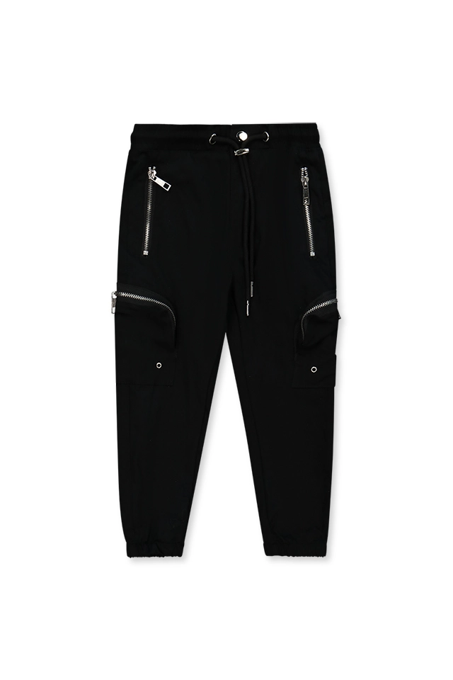 מכנסיים שחורים רוכסנים (#342761033) - 1