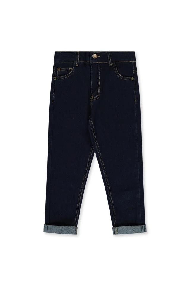 ג'ינס כהה חלק (#141365535) - 1