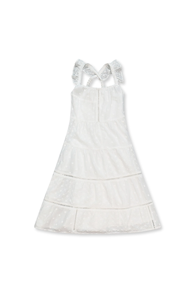 שמלת תחרה לבנה (#24124240020) - 1