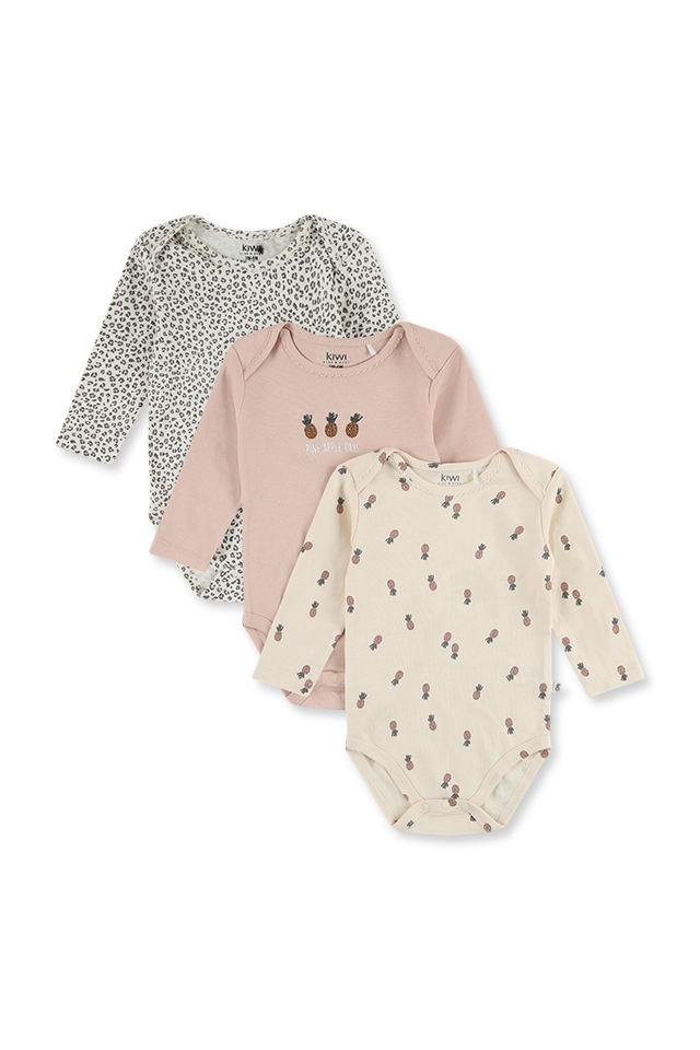 שלישיית בגדי גוף עם הדפס (#161016802) - 1