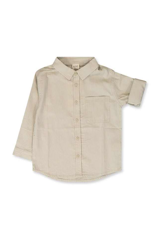 חולצה מכופתרת עם כיס (#161151160) - 1