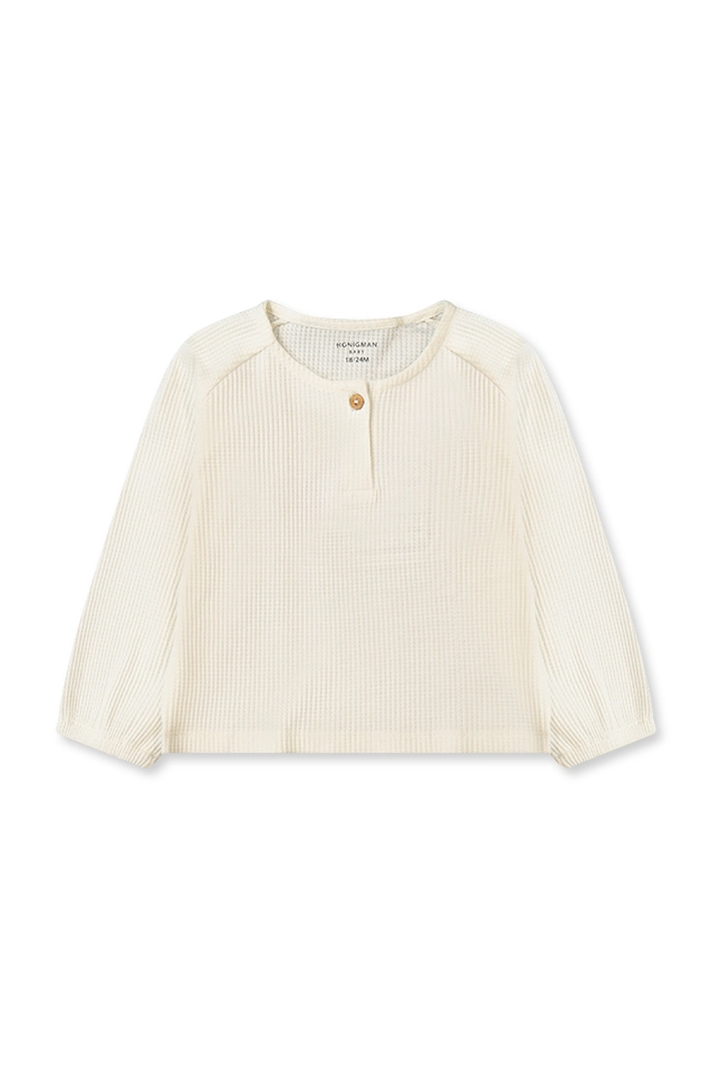 חולצה בד סרוג שמנת (#162412202) - 1