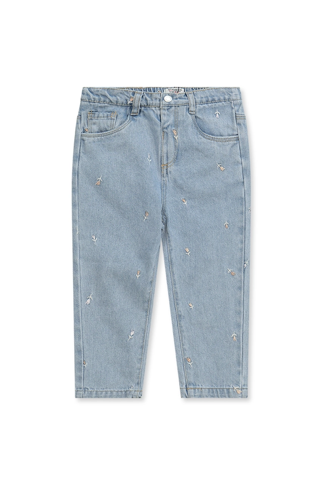 ג'ינס עם רקמות פרחים (#162465847) - 1