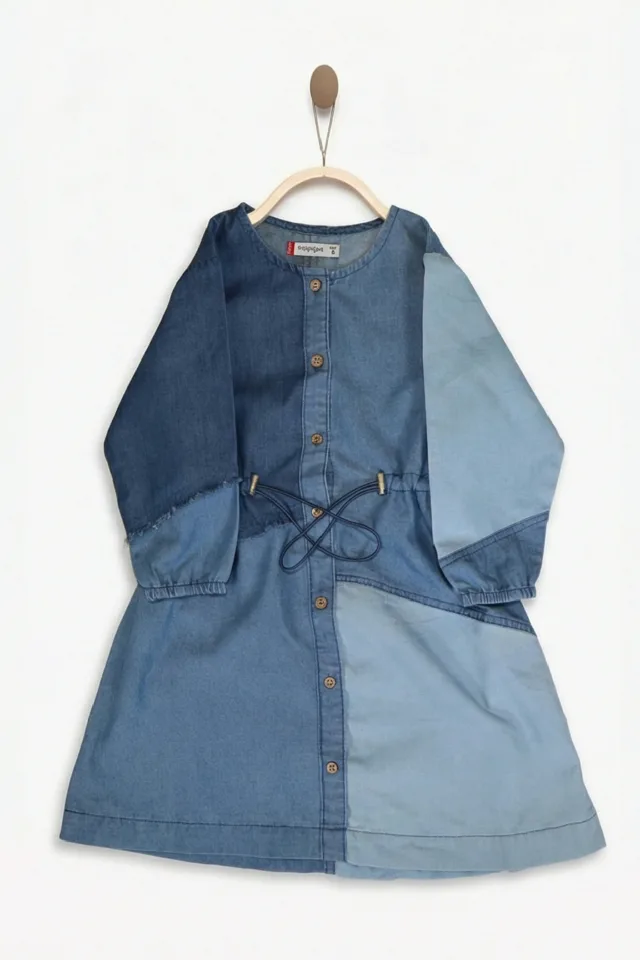 שמלה מכופתרת עם חתכים (#16324285090) - 1