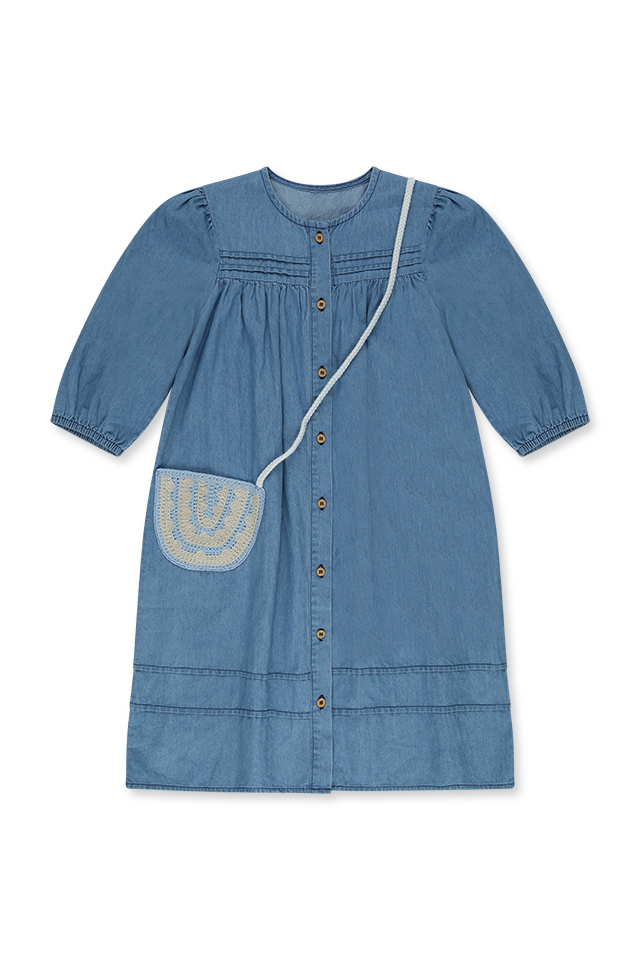 שמלה עם כיס קרושט (#163247747) - 1