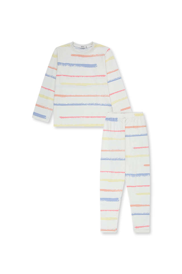 חליפת פיג'מה פסים (#1633336100) - 1