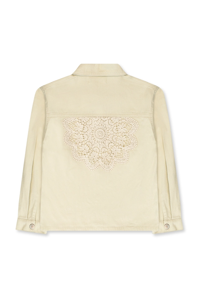 חולצה מכופתרת אבן בהיר (#161250660) - 1