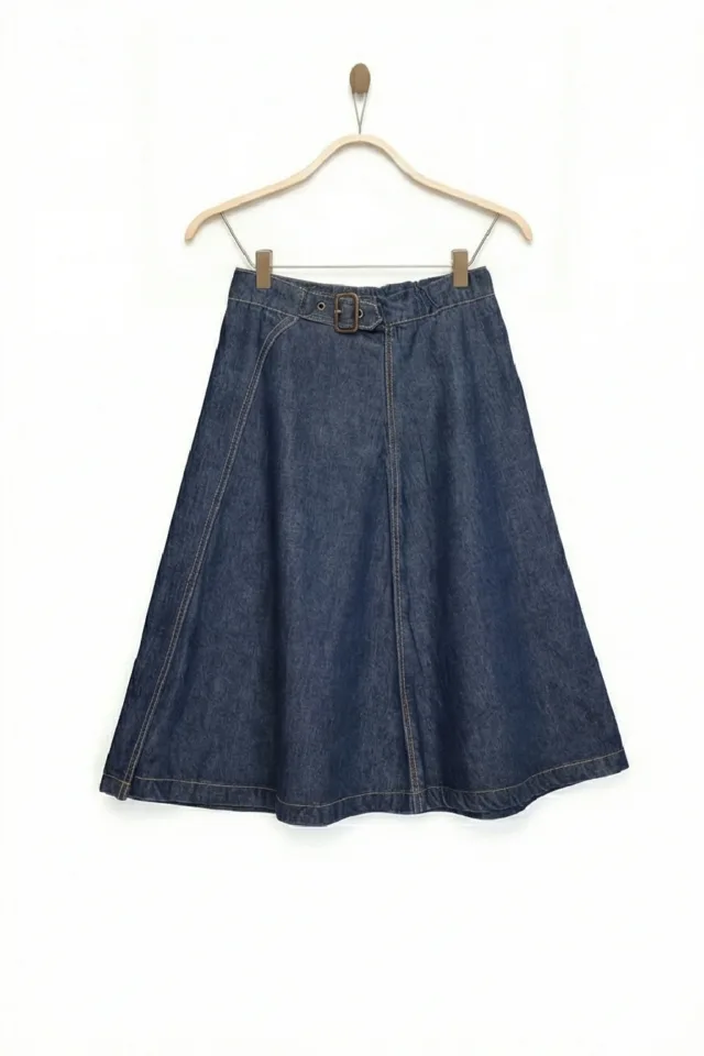 חצאית ג'ינס כהה (#163246635) - 1