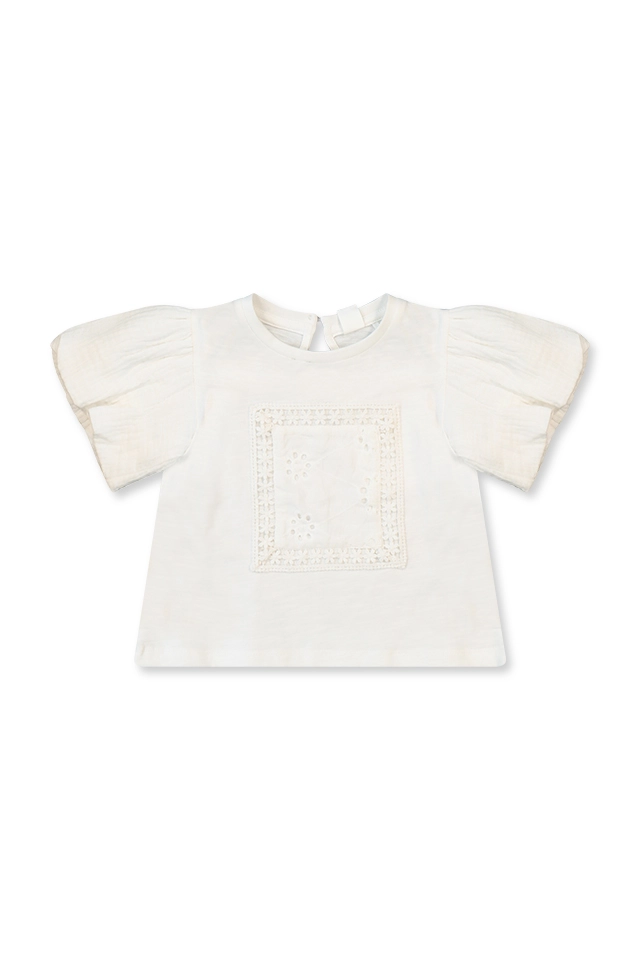 חולצת קרושט שמנת (#261007702) - 1