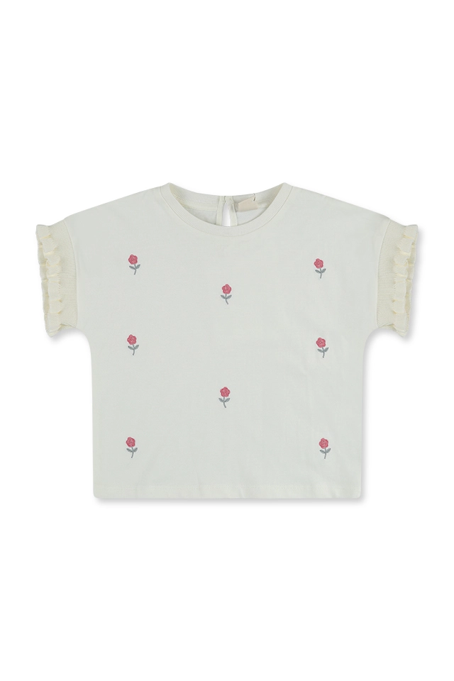 חולצה רקומה פרחים (#261018802) - 1