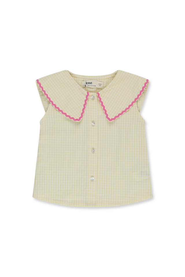 חולצה מכופתרת צווארון מלמלה (#2610537103) - 1