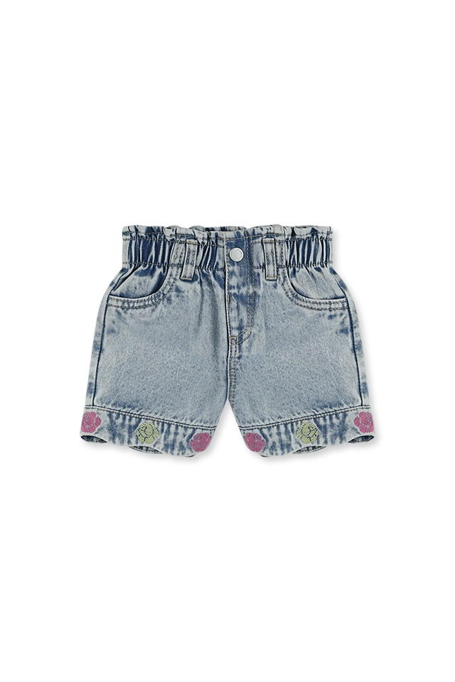ג'ינס קצר עם רקמה (#26106631717) - 1