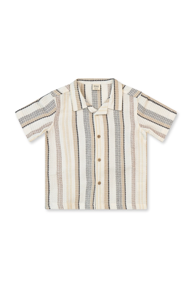 חולצה מכופתרת פסים (#2611507107) - 1