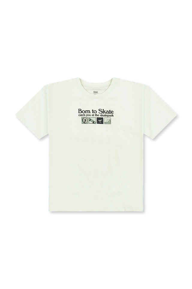 חולצת אוברסייז BORN TO SKATE (#261300856) - 2