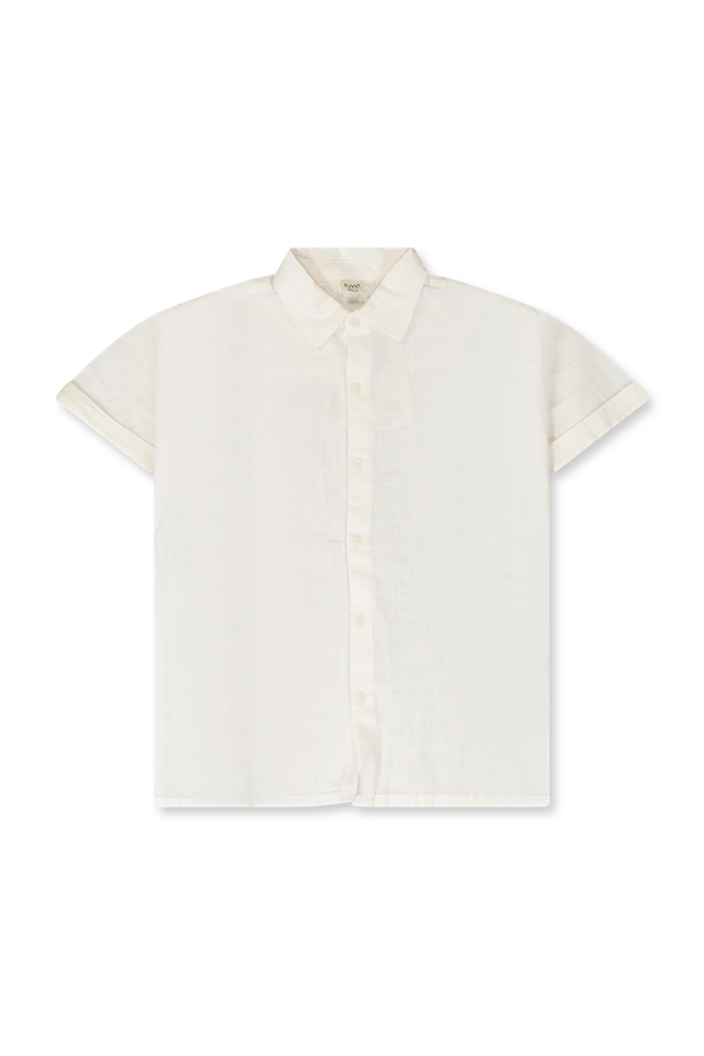 חולצה מכופתרת אוברסייז (#2613500107) - 1