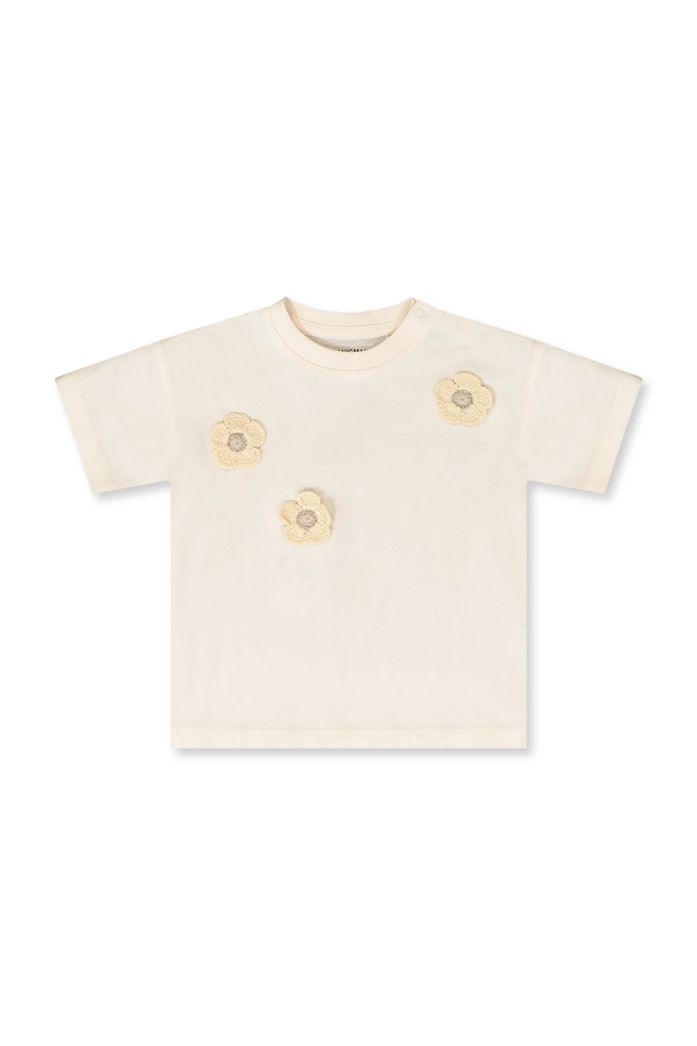 חולצה בד סרוג פרחים (#2624140107) - 1