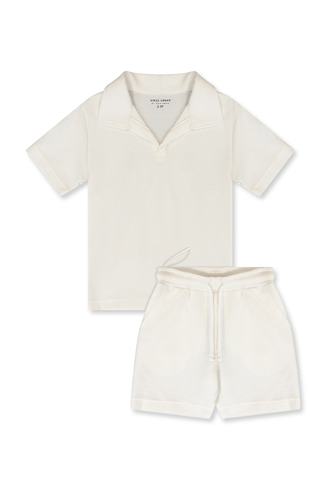 חליפת פולו שמנת (#262503202) - 1