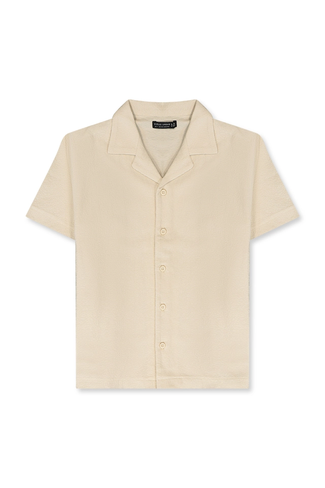 חולצה מכופתרת חלקה (#262753360) - 1