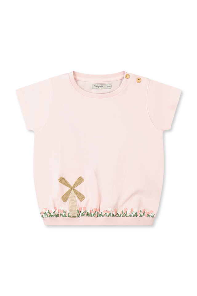 חולצה ורודה בד סרוג (#2630038500) - 1