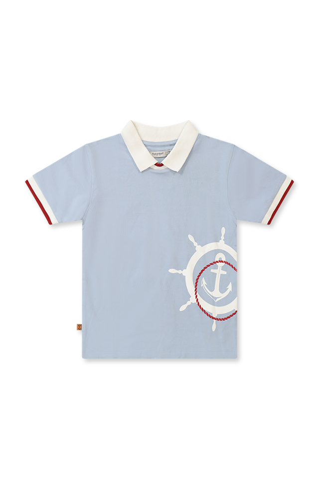 חולצה בד סרוג עם עוגן (#263305224) - 1