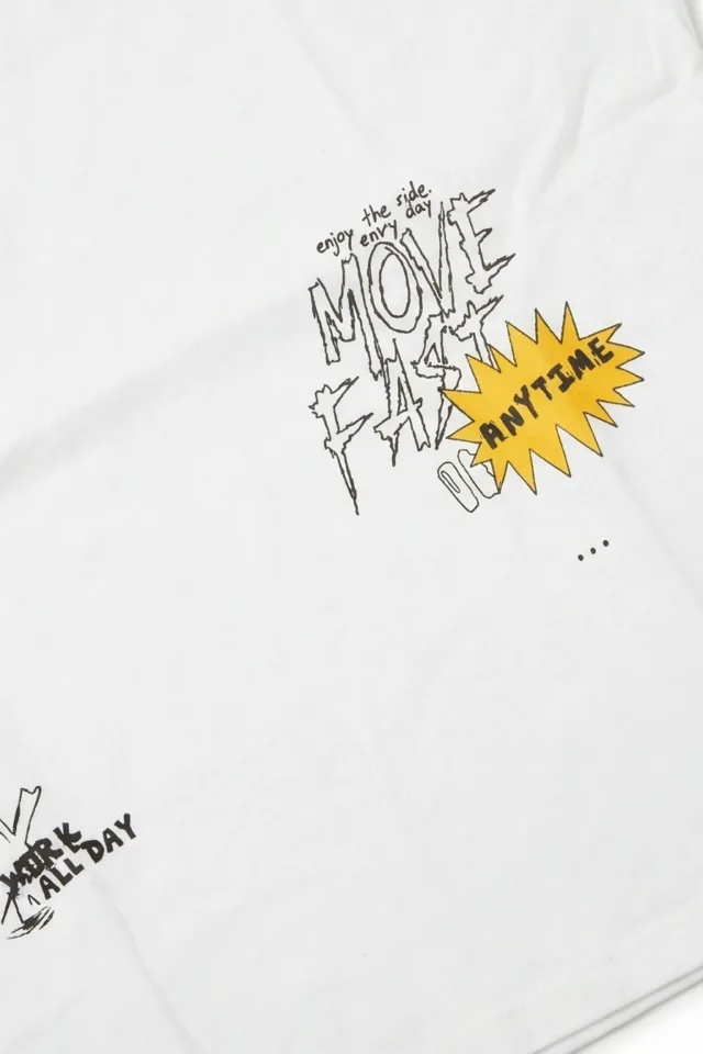 חולצת אוברסייז BORN TO MOVE (#2613033107) - 2